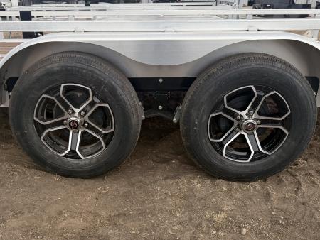 New 2027 Load Trail 7-14 Tandem Axle Aluminum Ramp Gate Utility W/ Bi-Fold Gate 7K GVWR