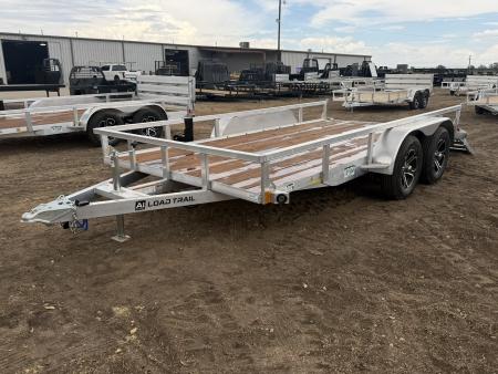 New 2027 Load Trail 7-14 Tandem Axle Aluminum Ramp Gate Utility W/ Bi-Fold Gate 7K GVWR
