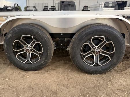 New 2027 Load Trail 7-14 Tandem Axle Aluminum Ramp Gate Utility W/ Bi-Fold Gate 7K GVWR