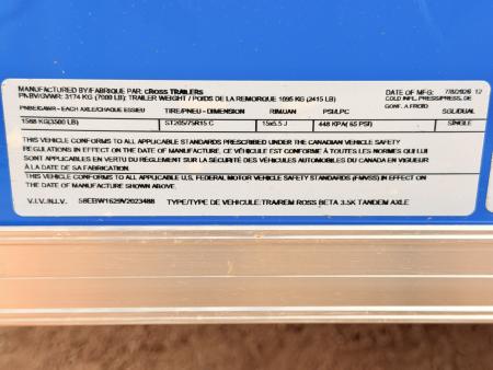 New 2027 Cross Trailers 7-16-1.5V Enclosed 7K GVWR