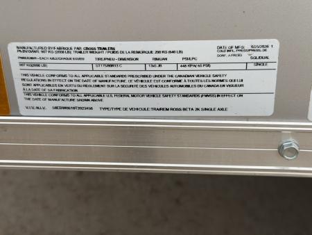 New 2027 Cross Trailers 4-6-1V Enclosed Barn door 2K GVWR