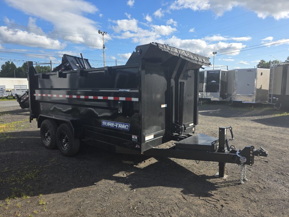 New 2026 Sure-Trac 7X14 14K - 4' HIGH SIDES Dump Trailer