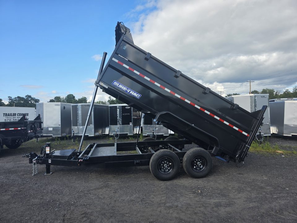 New 2026 Sure-Trac 7X14 14K - 4' HIGH SIDES Dump Trailer