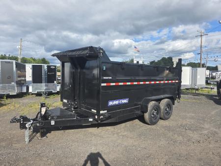 New 2026 Sure-Trac 7X14 14K - 4' HIGH SIDES Dump Trailer