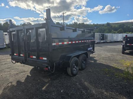 New 2026 Sure-Trac 7X14 14K - 4' HIGH SIDES Dump Trailer