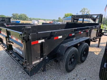 New 2027 H&H Trailers 83 x 14 Gooseneck Dump Trailer w/ Telescopic I-Beam Lift, 14K GVWR, Dock Legs and Tarp Kit