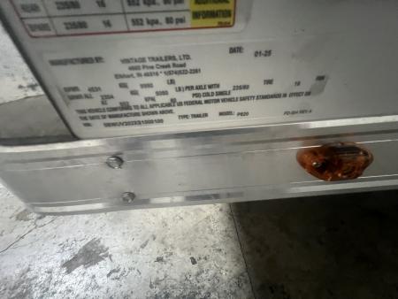 Used 2025 Vintage 20' Tag Trailer - Dealer Demo