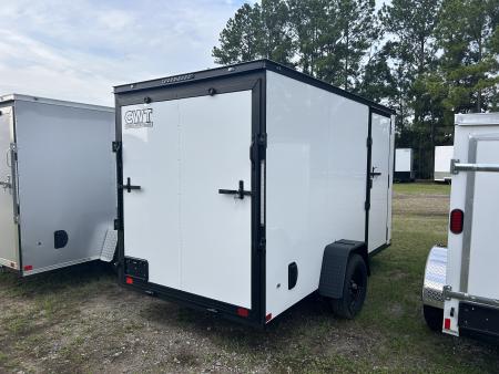 New 2027 Covered Wagon 6X12 Cargo / Enclosed Trailer, Black Out Pkg, D-rings & Bar-lock