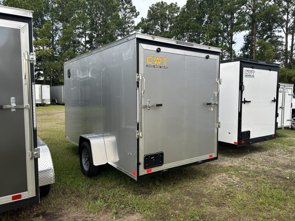 New 2027 Covered Wagon 6X12 Cargo / Enclosed Trailer, , D-rings & Bar-lock