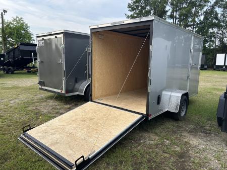New 2027 Covered Wagon 6X12 Cargo / Enclosed Trailer, , D-rings & Bar-lock