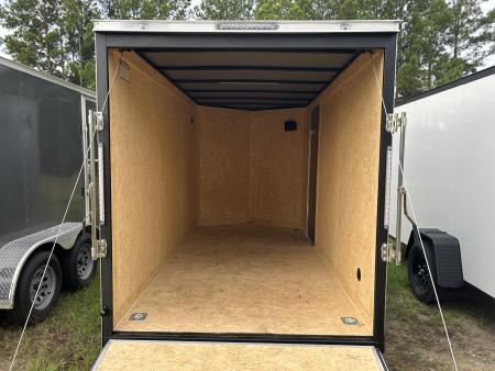 New 2027 Covered Wagon 6X12 Cargo / Enclosed Trailer, , D-rings & Bar-lock