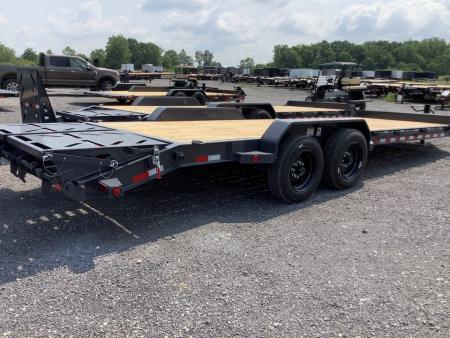 New 2027 Iron Bull 83x24 16000 GVWR 3' Dove Tail W/Rampage Ramps Equipment Trailer