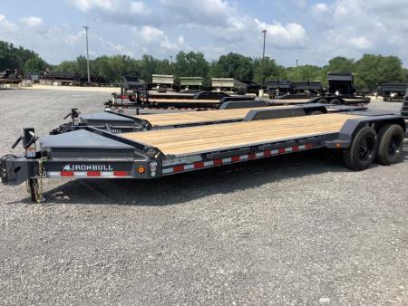 New 2027 Iron Bull 83x24 16000 GVWR 3' Dove Tail W/Rampage Ramps Equipment Trailer