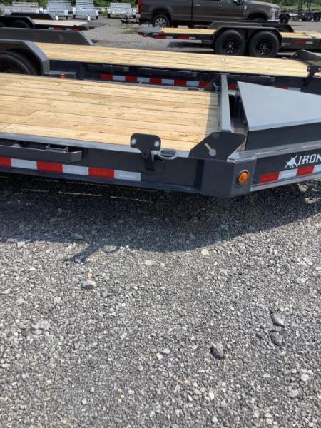 New 2027 Iron Bull 83x24 16000 GVWR 3' Dove Tail W/Rampage Ramps Equipment Trailer