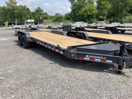 New 2027 Iron Bull 83x24 16000 GVWR 3' Dove Tail W/Rampage Ramps Equipment Trailer