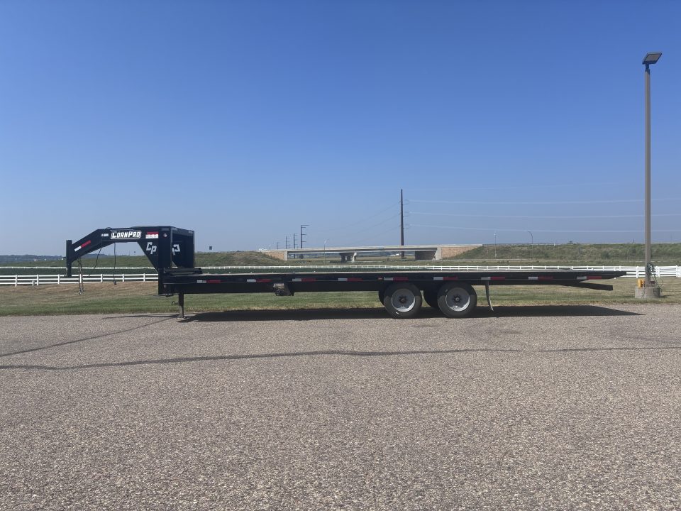 Used 2021 CornPro 8' x 21' Tilt Flatbed Trailer