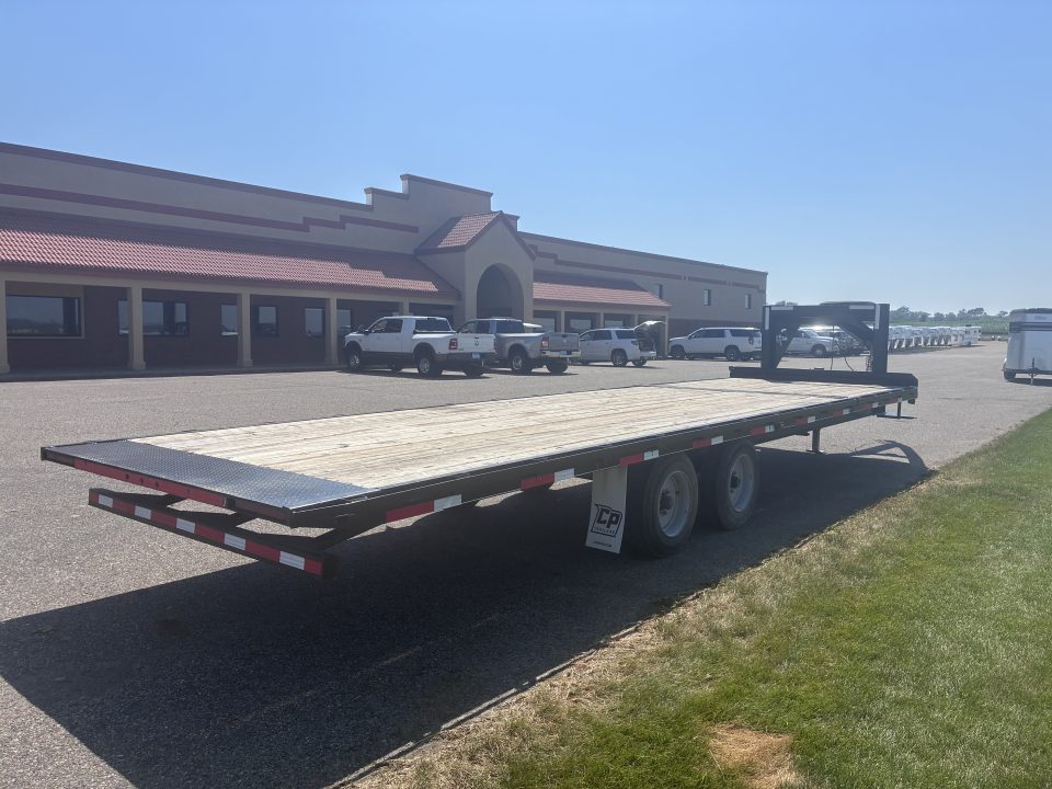 Used 2021 CornPro 8' x 21' Tilt Flatbed Trailer