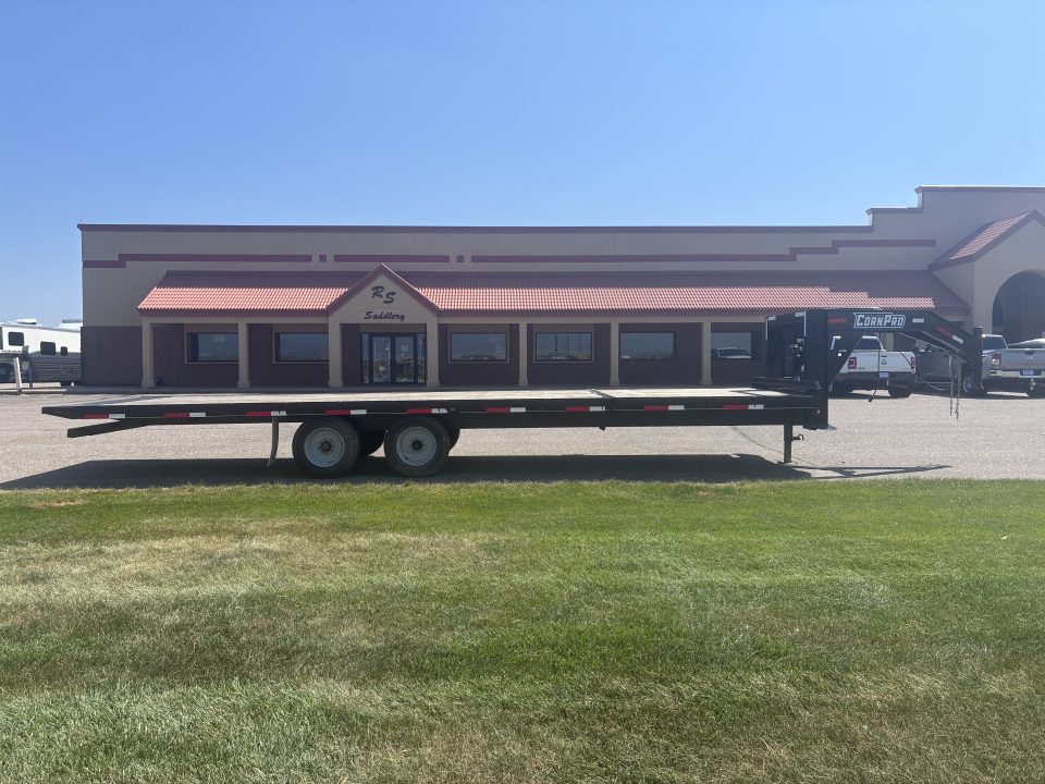 Used 2021 CornPro 8' x 21' Tilt Flatbed Trailer