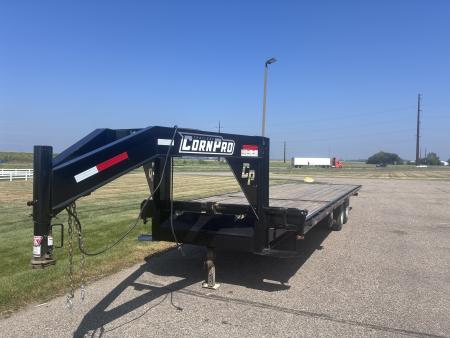 Used 2021 CornPro 8' x 21' Tilt Flatbed Trailer