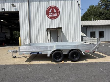 New 2027 Aluma 78x14 Utility, 12" Solid Sides 7814TA ESA