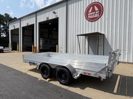 New 2027 Aluma 78x14 Utility, 12" Solid Sides 7814TA ESA