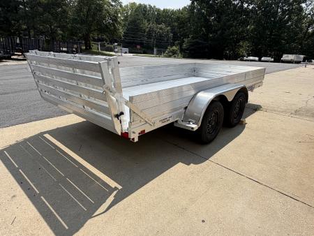 New 2027 Aluma 78x14 Utility, 12" Solid Sides 7814TA ESA