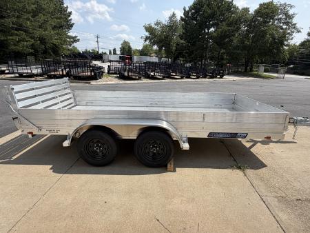 New 2027 Aluma 78x14 Utility, 12" Solid Sides 7814TA ESA
