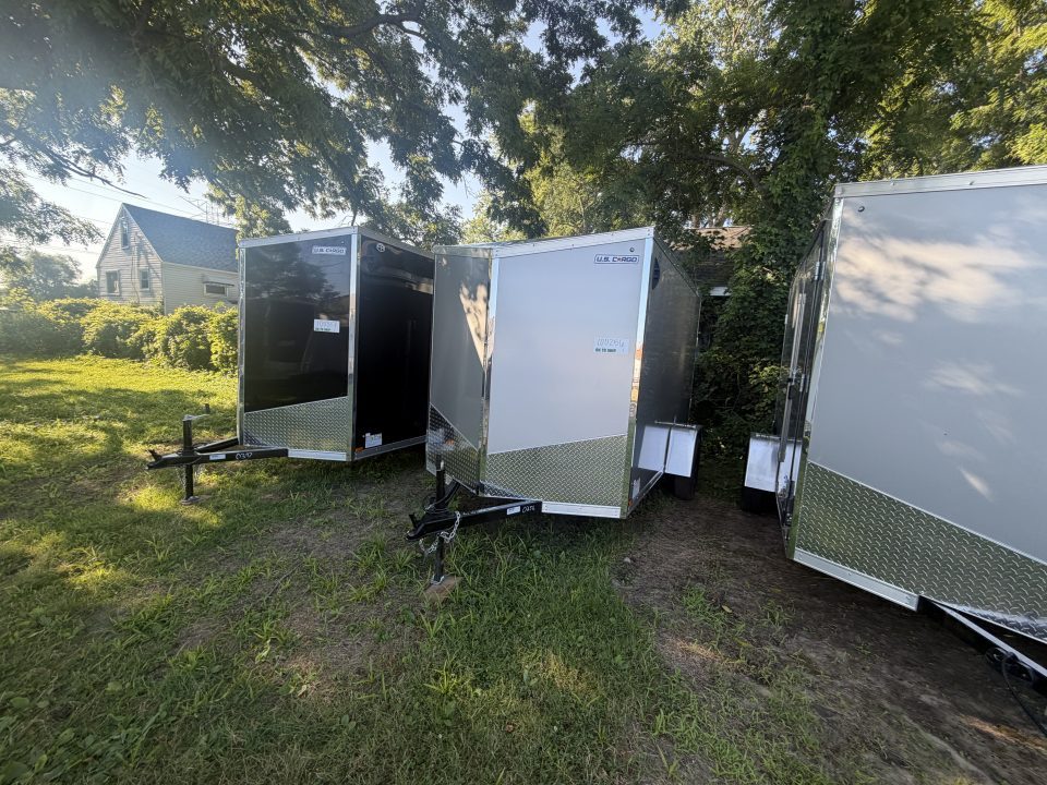 New 2027 US Cargo 6 x 10 Enclosed Trailer Ramp Door with 6FT INTERIOR - Screwless Exterior w/Upgraded Options