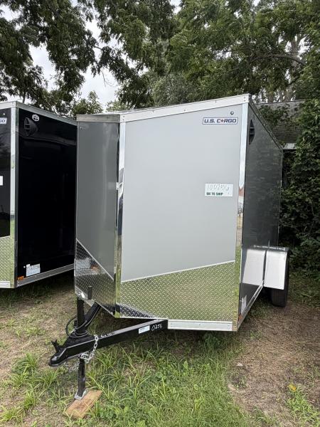 New 2027 US Cargo 6 x 10 Enclosed Trailer Ramp Door with 6FT INTERIOR - Screwless Exterior w/Upgraded Options