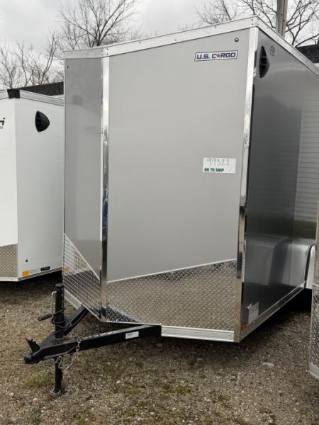 New 2026 US Cargo 6 x 12 Enclosed Trailer Ramp Door with 7FT INTERIOR - Screwless Exterior w/Upgraded Option