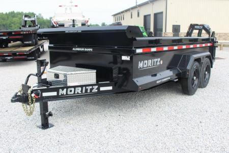 New 2027 Moritz 6' 10  x 14' Heavy Commercial DLH Series Dump Trailer - 16000# GVW