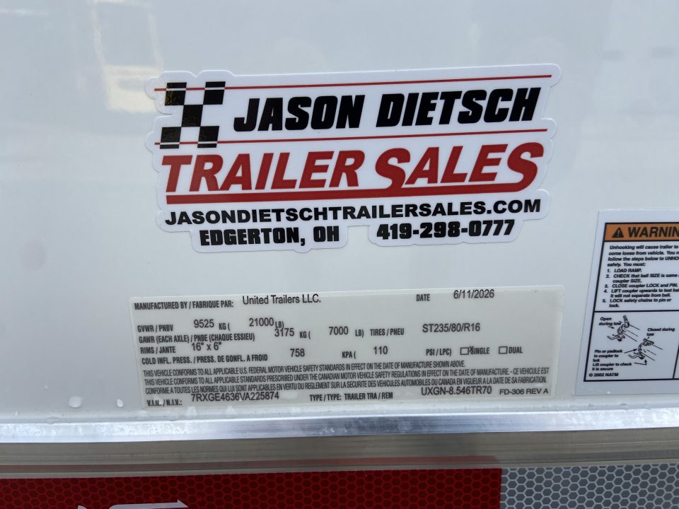 New United UXGN-8.5X46Car Trailer