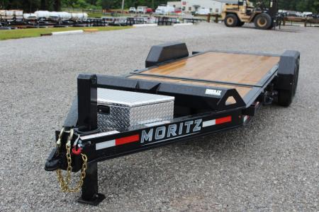 New 2027 Moritz 7' x 16' + 4' Low Pro - Gravity Tilt - Tilt Trailer - 14000# GVW