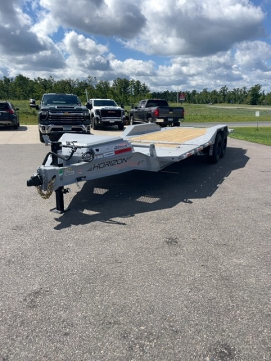 New 2027 Horizon Trailers HET 22x102 Equipment Trailer, Gravity Tilt, Drive Over Fenders