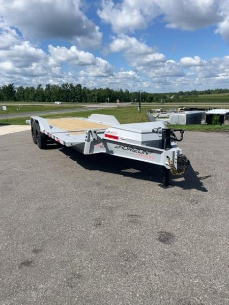New 2027 Horizon Trailers HET 22x102 Equipment Trailer, Gravity Tilt, Drive Over Fenders