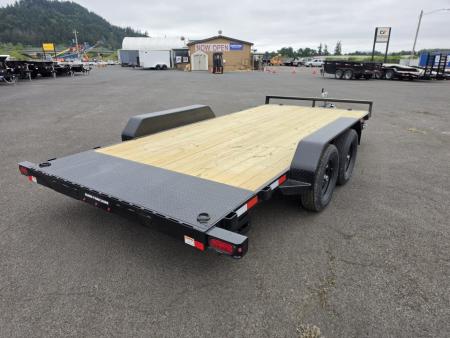 New 2026 Sure-Trac 7x16 Treated Wood Deck Car Hauler 7K GVWR