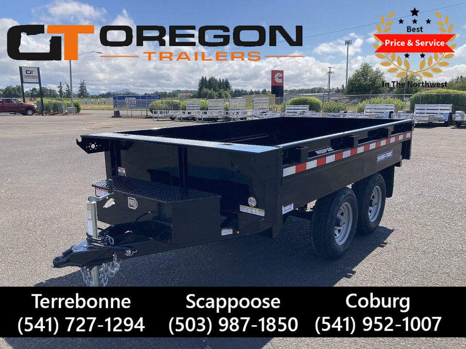 New 2026 Sure-Trac 6x12 Deckover Dump Trailer 10K GVWR