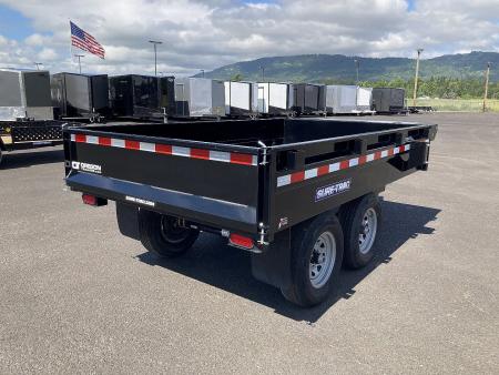 New 2026 Sure-Trac 6x12 Deckover Dump Trailer 10K GVWR