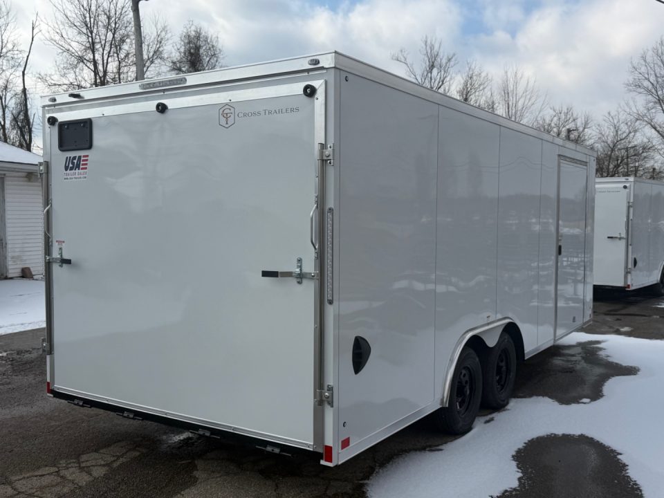 New 2026 8.5 x 20 Enclosed Car Hauler with Ramp 7K GVW - SCREWLESS