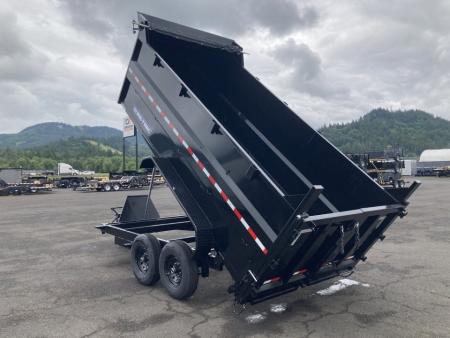 New 2026 Sure-Trac 7x14 Telescopic Dump 4FT Sides 14K GVWR