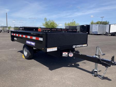 New 2026 Sure-Trac 4.5x8 Utility Deckover Dump Trailer 3K GVWR