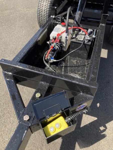 New 2026 Sure-Trac 4.5x8 Utility Deckover Dump Trailer 3K GVWR