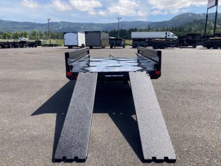 New 2026 Sure-Trac 4.5x8 Utility Deckover Dump Trailer 3K GVWR
