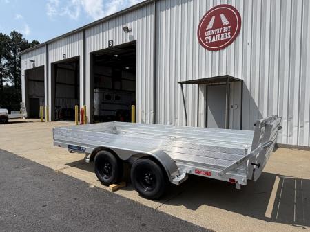 New 2027 Aluma 78x14 Utility, 12" Solid Sides 7814TA ESA