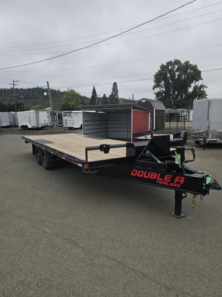 New DECKOVER HIGHBOY 2027 DOUBLE A FLATBED TRAILER 102  X 24' FULL TILT 15400 GVWR