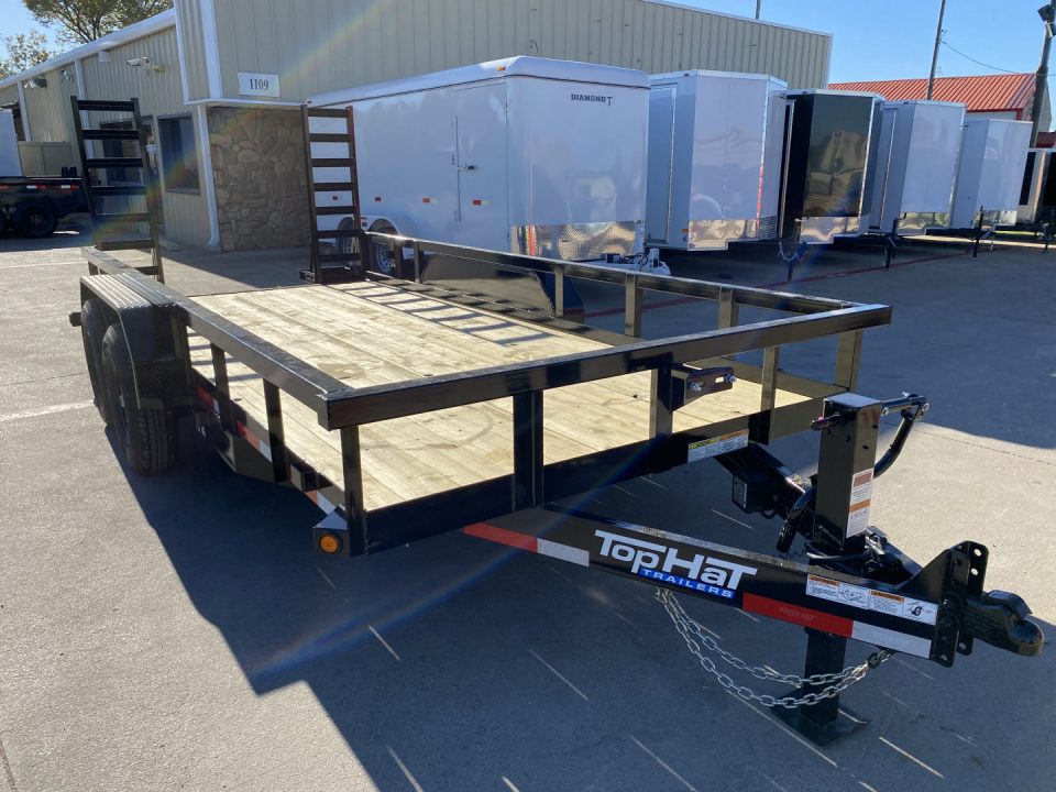 New 2026 Top Hat HT14-16X83-14E-R Utility Trailer