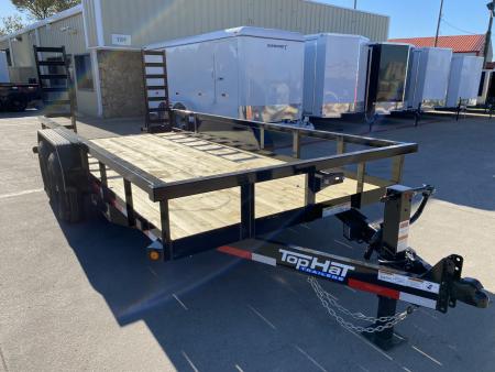 New 2026 Top Hat HT14-16X83-14E-R Utility Trailer