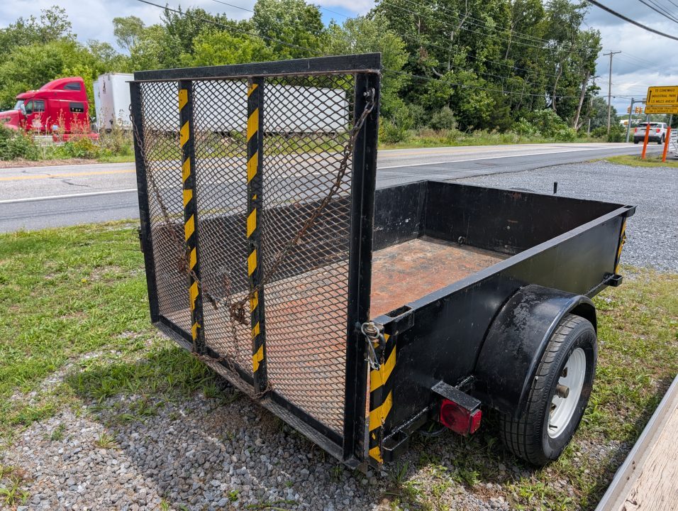 Used 2001 International 5X10 2 FOOT STEEL SIDES AND FLOOR Landscape Trailer NICE LOCAL TRADE
