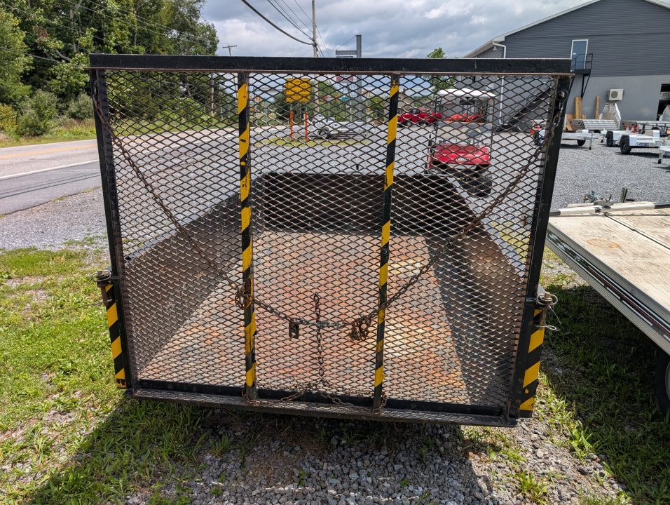 Used 2001 International 5X10 2 FOOT STEEL SIDES AND FLOOR Landscape Trailer NICE LOCAL TRADE