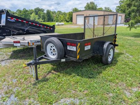 Used 2001 International 5X10 2 FOOT STEEL SIDES AND FLOOR Landscape Trailer NICE LOCAL TRADE